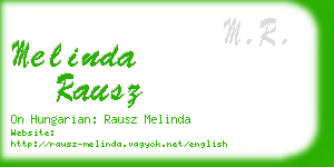 melinda rausz business card